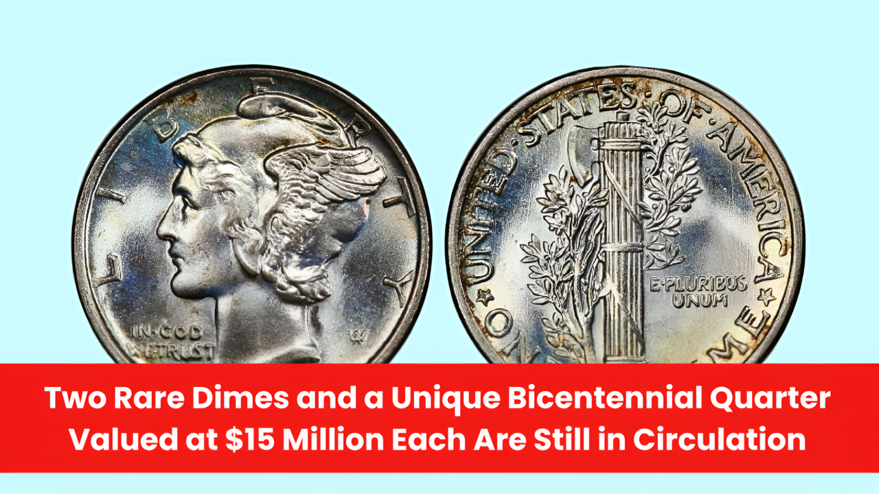 Two Rare Dimes and a Unique Bicentennial Quarter Valued at $15