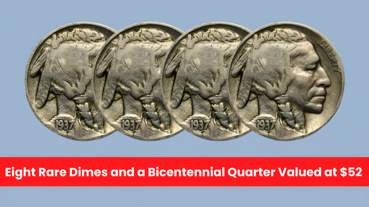 Eight Rare Dimes and a Bicentennial Quarter Valued at $52 Million Each Are Still in Circulation