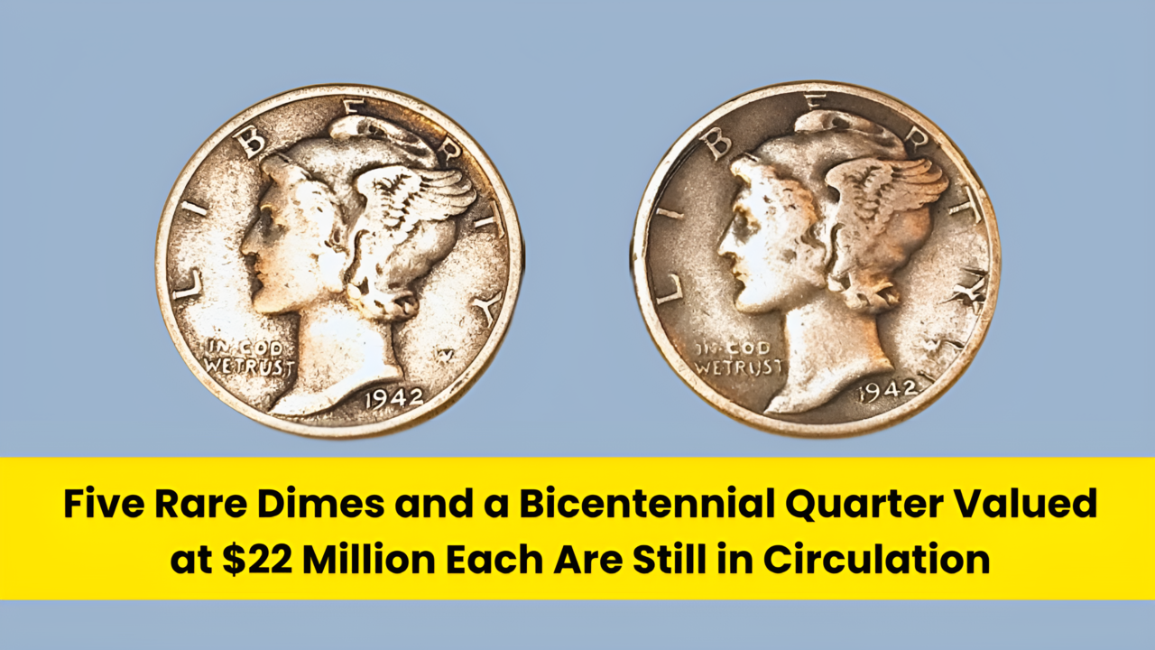 Five Rare Dimes and a Bicentennial Quarter Valued at $22 Million Each Are Still in Circulation